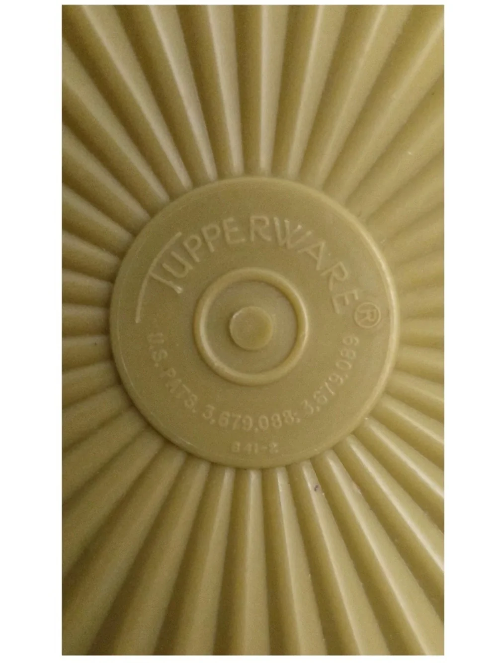 Vintage Tupperware Bowl Green Lid Modular Mates Servalier Container 840-6 VTG